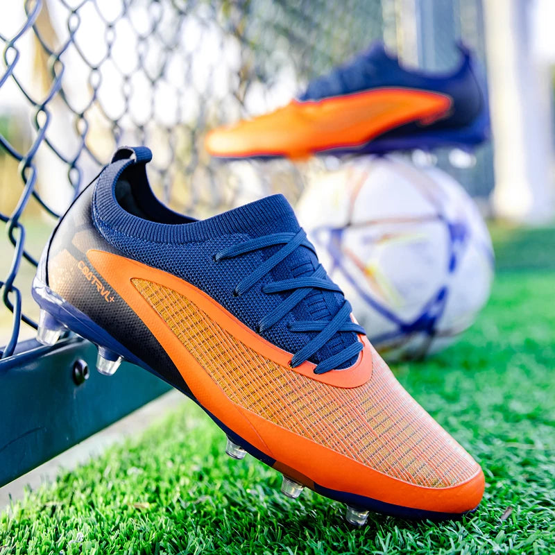 Chuteiras de Futebol para Homem Novas, com Pitons para Exterior, Respiráveis, Antiderrapantes, para Adulto, Desporto, Pitons Longos, Treino, Rapaz, Jogo, Confortáveis