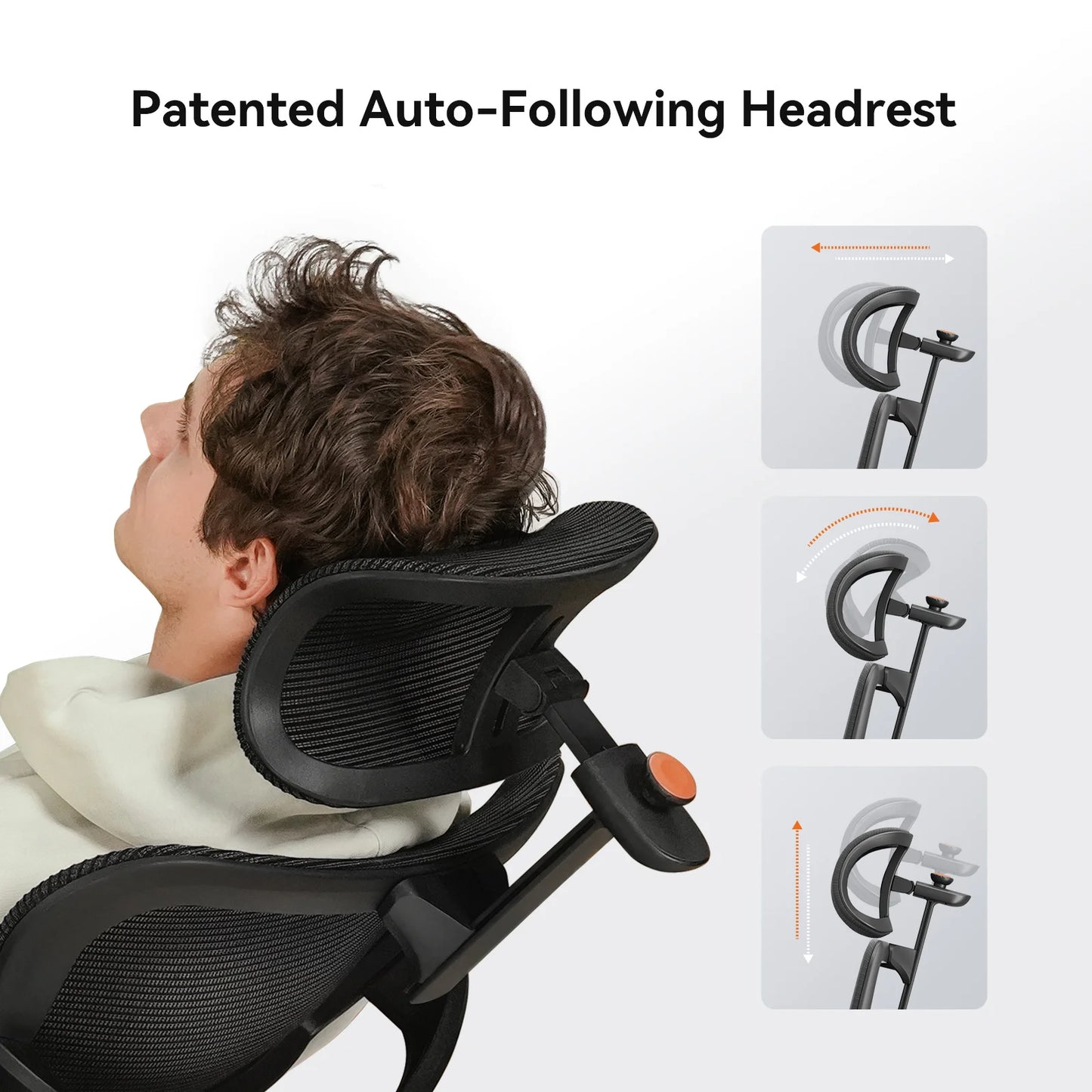 NEWTRAL MAGICH-BPRO Ergonomic Chair with Footrest,Auto-Following Backrest Headrest Office Chair,Adaptive Lower Back Support