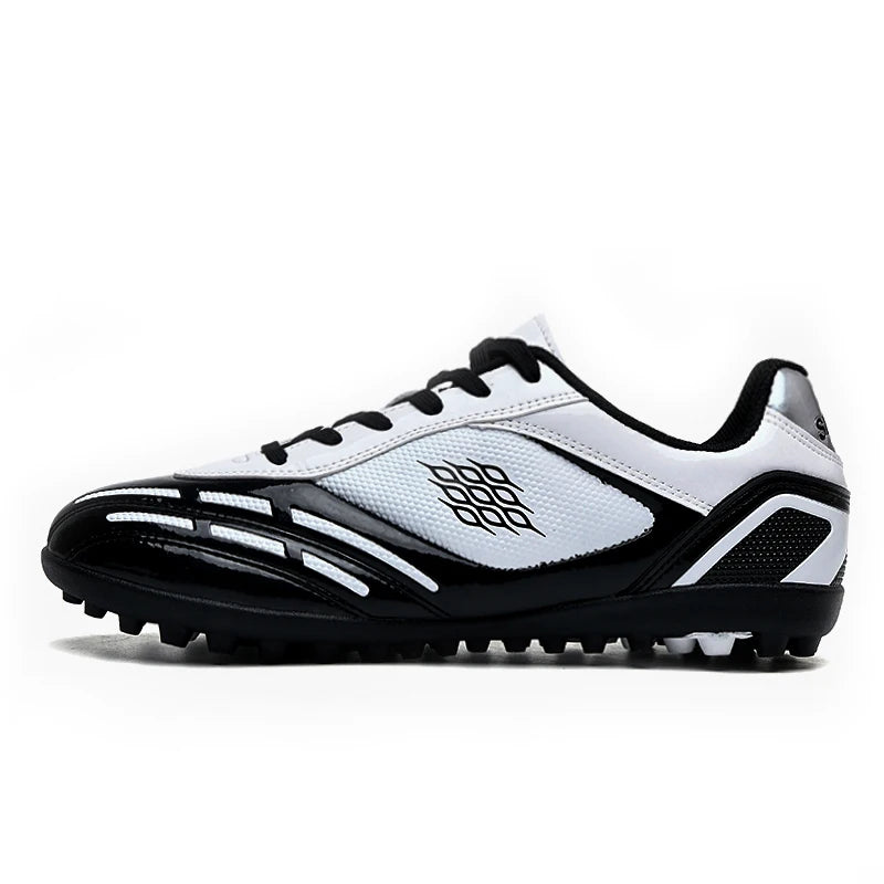 Chaussures de Football pour hommes, bottes de Football sur gazon, clous de sol fermes, baskets antidérapantes pour garçons, baskets originales d'entraînement sur le terrain en plein air