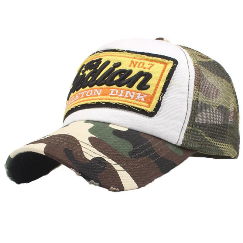 Casquette de baseball brodée avec lettrage, pour hommes et femmes, en maille respirante pour l'été, casquette snapback unisexe, style hip-hop, trucker, « Bone Gorras »