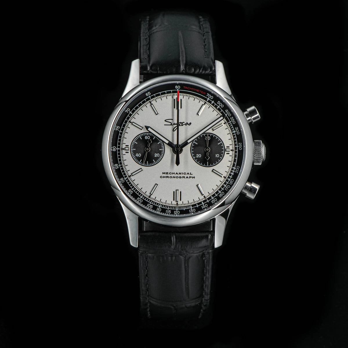40mm Men Army Watch 1963 Pilot Mechanical Sugess Panda Wristwatch Sapphire Air Force Watches Chronograph Official ST1901Movement