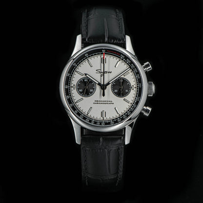 40mm Men Army Watch 1963 Pilot Mechanical Sugess Panda Wristwatch Sapphire Air Force Watches Chronograph Official ST1901Movement