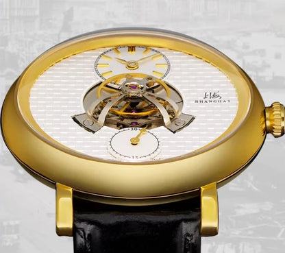 Shanghai Watch THE BUND Collection Men's Mechanical Watches Sky Dome Central Rotor Automatic Watch 43mm Case Sapphire Glass 820