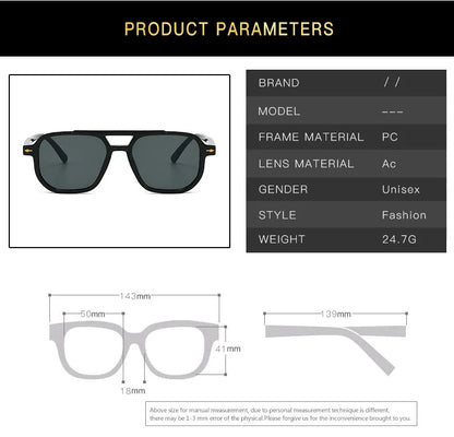 Frame-shaped arrow decorative sunglasses, suitable for both men and women for daily outings, perfect for sun protection.
