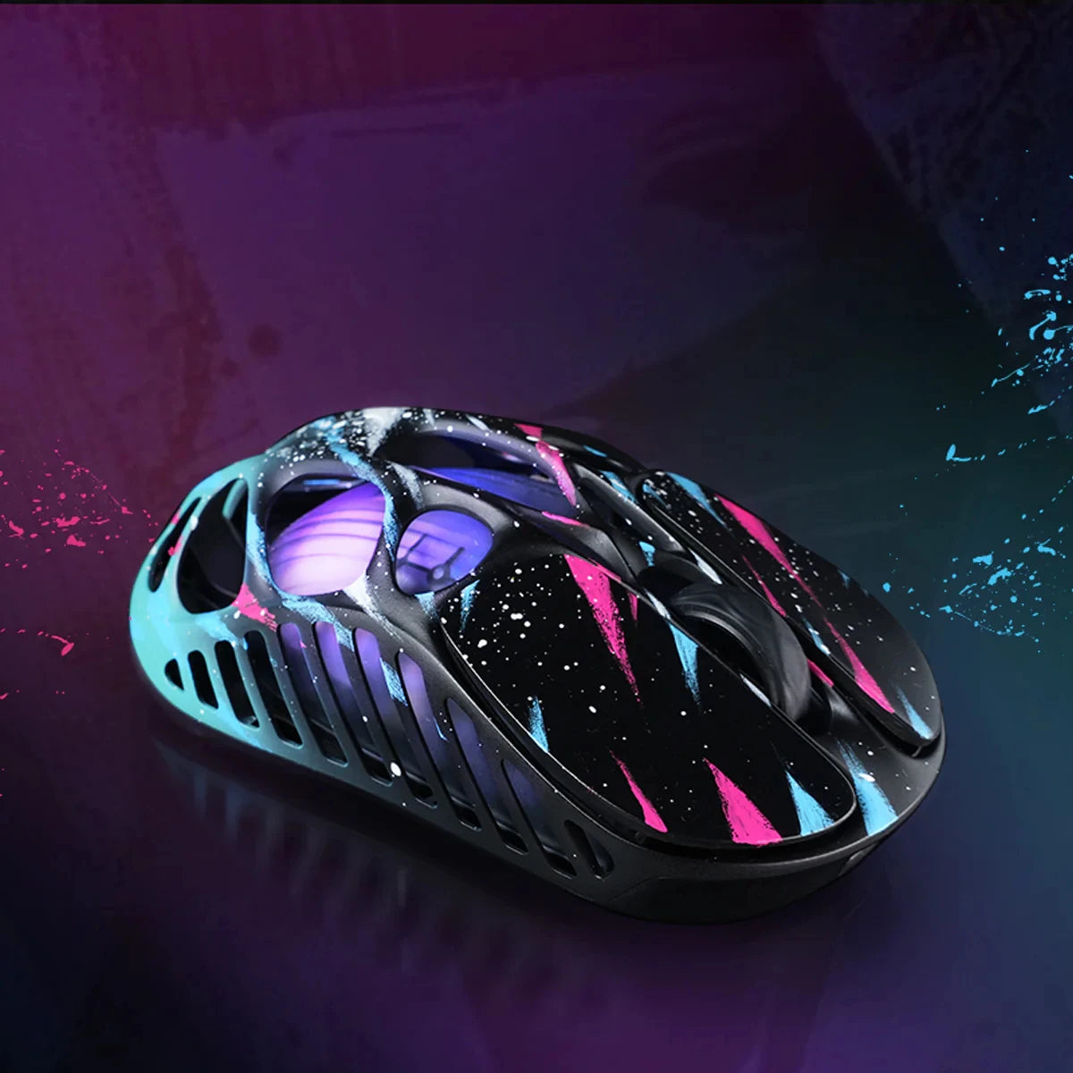 GravaStar Mercury X Pro Tri-Mode Wireless Gaming Mouse, 8K Receiver, Magnesium Alloy Lightweight, Long Battery Life, RGB Gaming