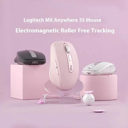 Official Flagship Logitech MX Anywhere 3S Wireless Mouse, Light Sound Bluetooth Laptop, Desktop Computer M750 Series