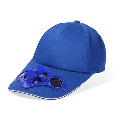 Novelty Fan Cooling Baseball Hat Solar Outdoor Sport Cap Summer Camping Hiking Travel Hat For Women Men