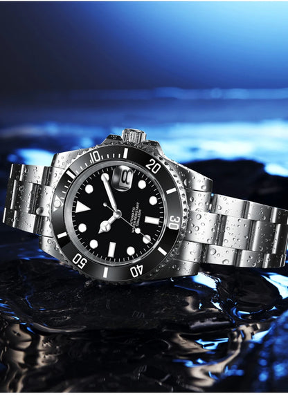 Customized Logo Reloj Men's Mechanical Automatic Wristwatch NH35 Movement 40mm Dial 100M Waterproof Sapphire Glass DIY Corgeut