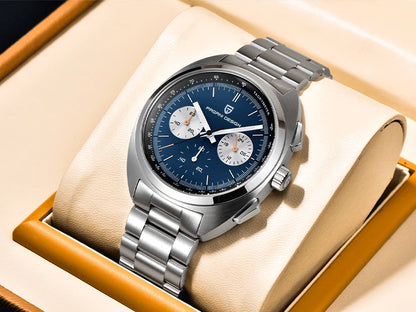 Relógio masculino de quartzo Pagani Design 2026 Fashion, marca de topo de luxo, safira, cronógrafo masculino VK63 em aço, de mergulho