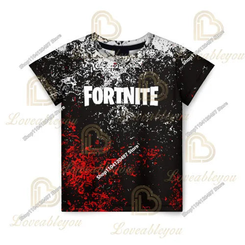 T-shirt Fortnite para Crianças Banana Peely, T-shirt para Homem e Mulher, T-shirt Battle Royale, Top de Verão Harajuku