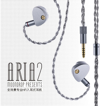 MOONDROP ARIA 2 Earphones High Performance IEMs Earbuds with Detachable Cable 0.78mm 2pin 3.5/4.4mm plug ARIA2 Earphone