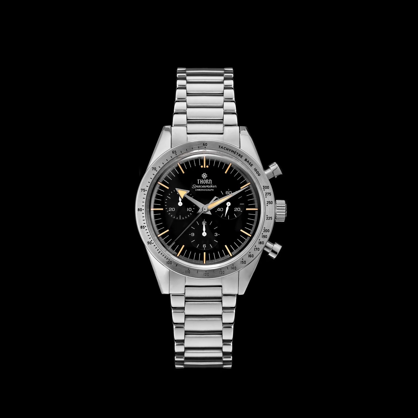 Thron T026 38mm  Watch Sapphire Crystal 316L Stainless Steel PT5000/Swiss Ronda Automatic Movement Vintage Style Men's Watch