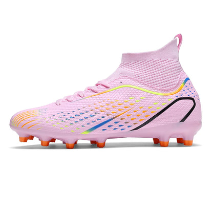 Men's Outdoor Football Boots FG/TF Professional Training Soccer Shoes Cleats Turf Futsal Match Grass Unisex Non-Slip Breathable