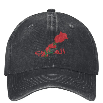 Morocco Map And Flag Casual Baseball Cap Spring Trucker Hat Hot Sale Hunting Camping Hip Hop Hats Female Male Baseball Caps