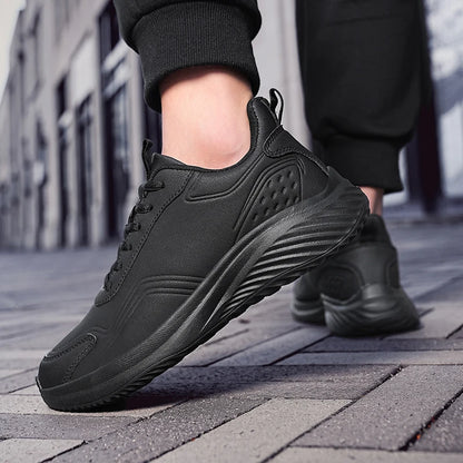 Autumn and Winter Men's Waterproof Sneakers, Soft and Cushion Sport Shoes for Walking, Plus Size 39-48 Casual Shoes for Men