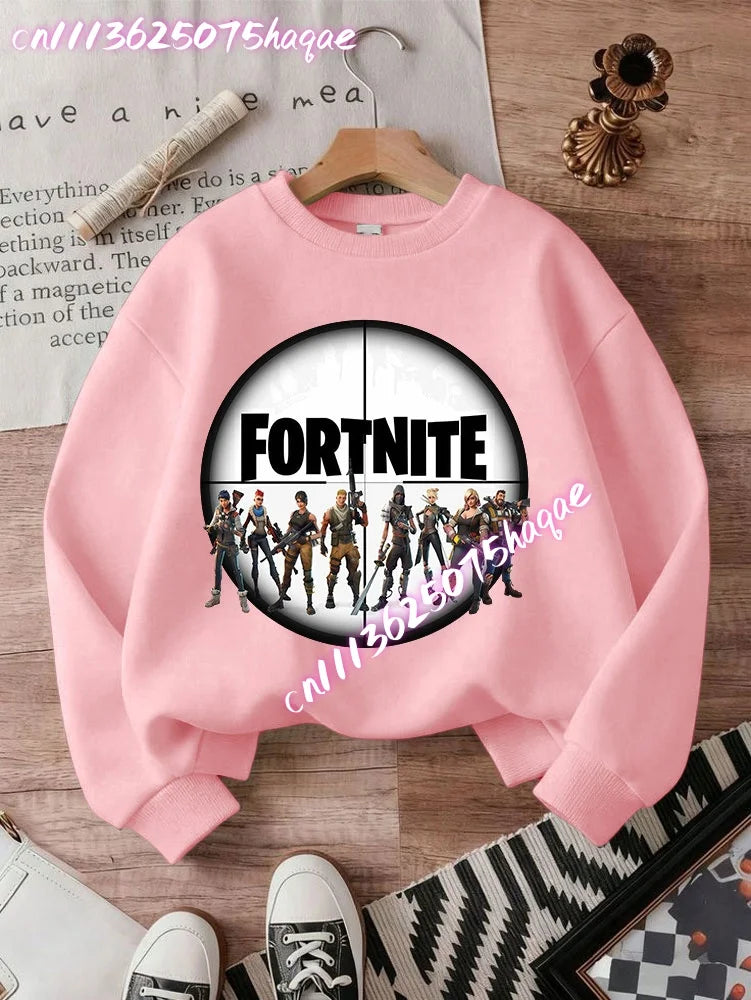 New Fortnites Kids Sweatshirts Cartoon Game Character Printed Hoodie Autumn Casuals Children Tops Winter Baby Boys Clothing