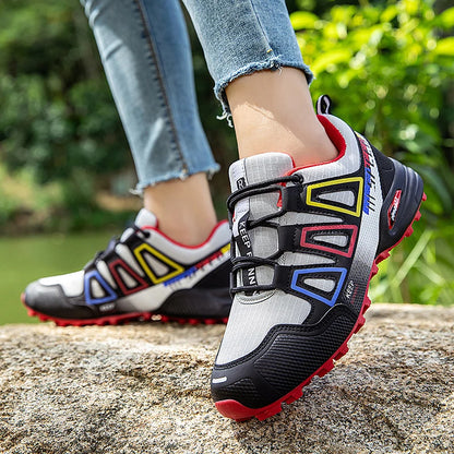 Scarpe da trekking da donna per attività outdoor, scarpe sportive da escursionismo, scarpe tattiche da caccia antiscivolo, scarpe da arrampicata traspiranti con lacci, ciclismo