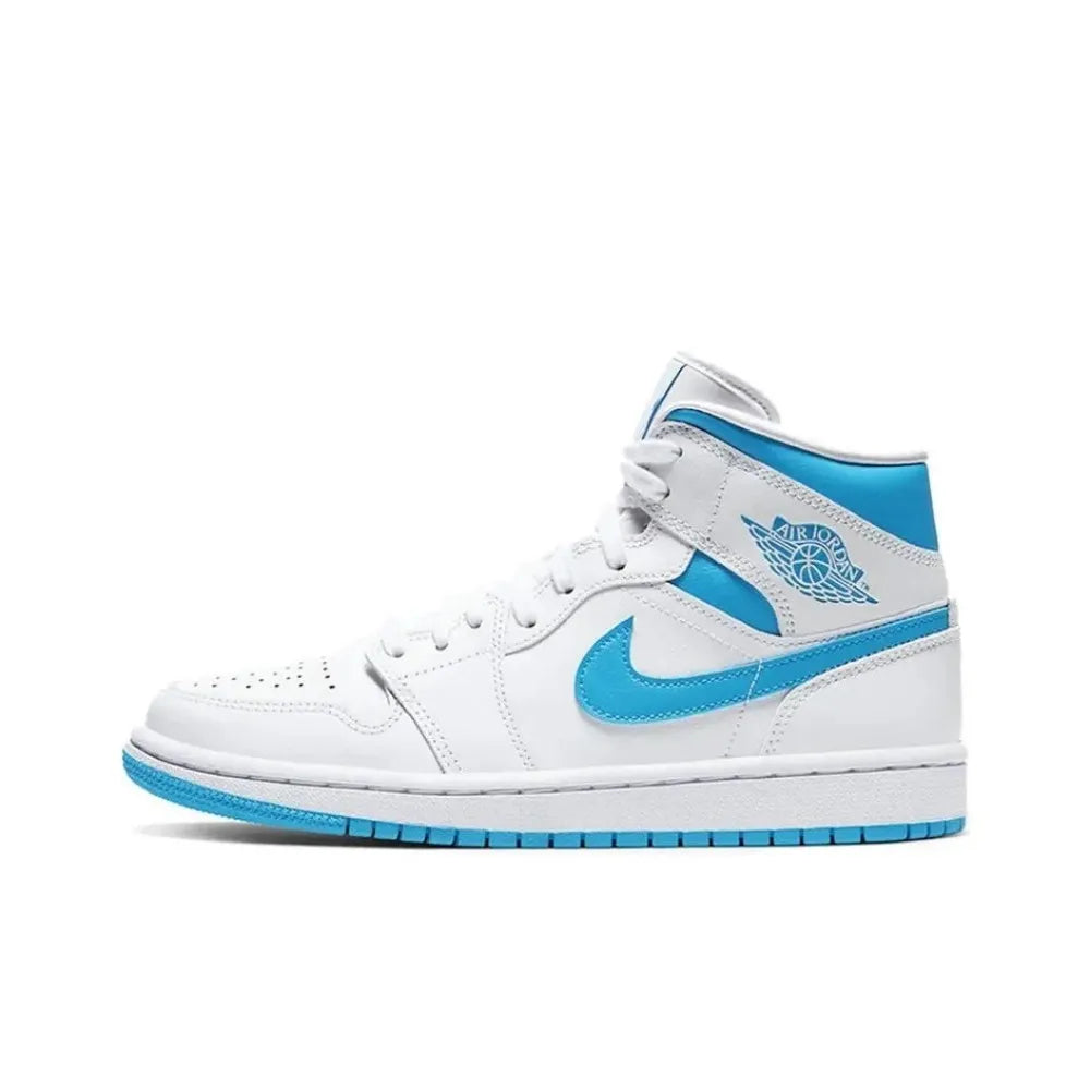Nike Air Jordan 1 Mid Unisex Basketball Shoes Classic Design, Slip-resistant and Durable, Exceptional Performance BQ6472-009