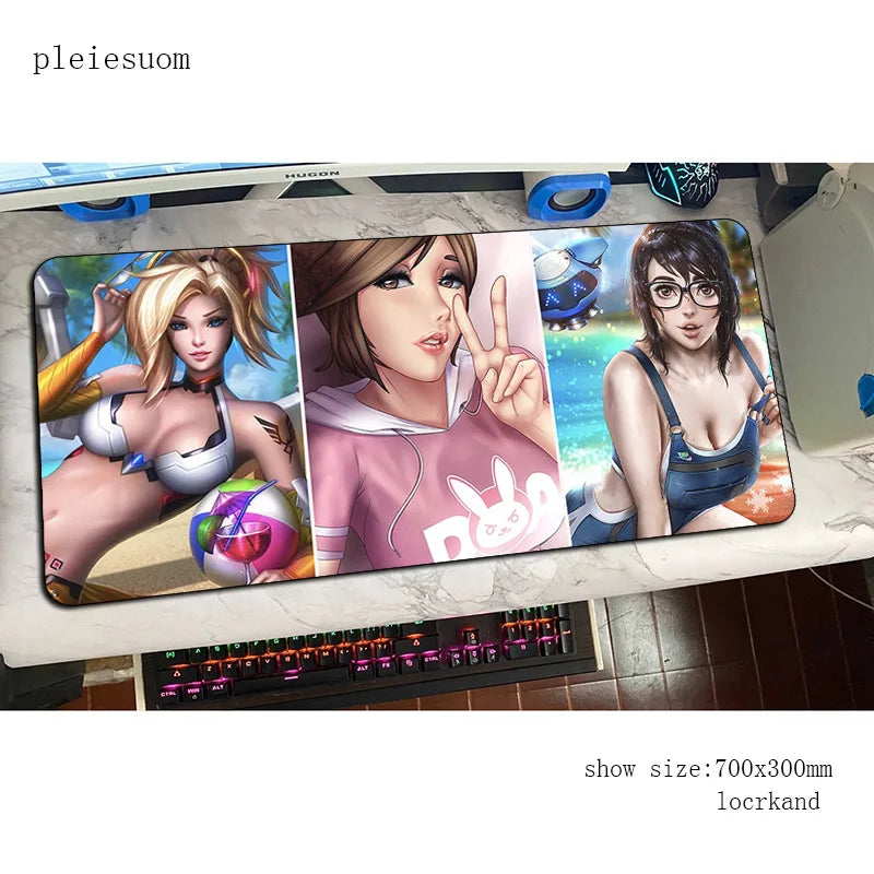 Overwatch mouse pad HD print gaming mousepad game 900x400x3mm mouse pad gamer computer desk cheapest mat notebook mousemat PC