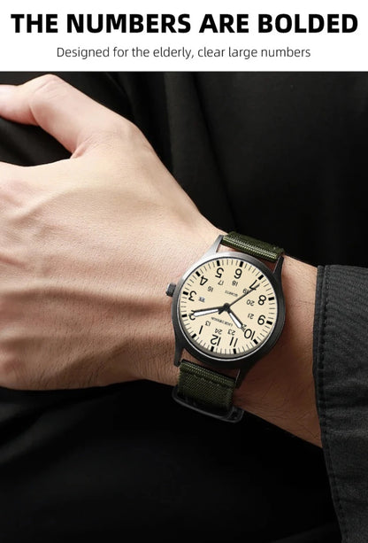 LIGE Lyxiga herrklockor med kvartsverk, datum, nylonarmband, läderarmband, vattentäta, självlysande, militär- och sportklockor för män relogios masculino