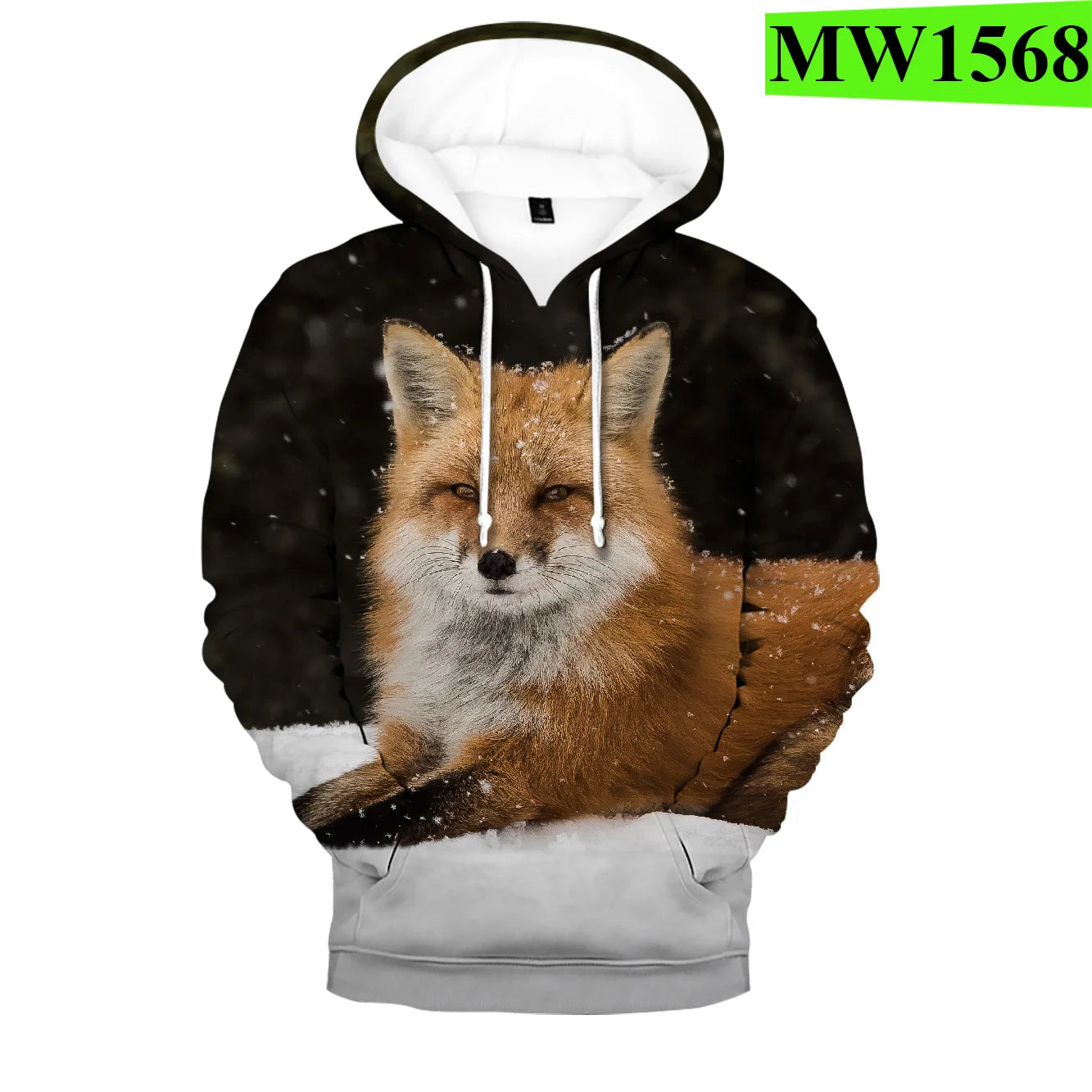 Sudaderas con capucha y sudaderas casuales con estampado 3D de zorro, cómodas y originales, estilo hip hop popular, para hombre/mujer y adulto/niño