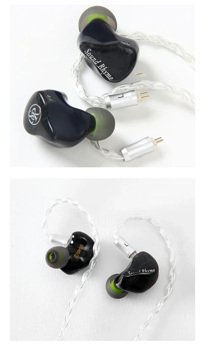 Son Rhyme SR5S Knowles 4Ba + 1Dd hybride écouteur 2Pin 0.78mm Hifi Audiophile dans l'oreille moniteur Iems avec câble modulaire 3.5Mm/4.4Mm