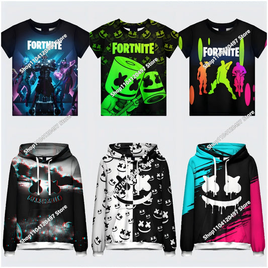 Fortnite Couple Wear Men's and Women's Sweater Children's Printed Casual Hoodie Student Outdoor Sports Simple Long-sleeved