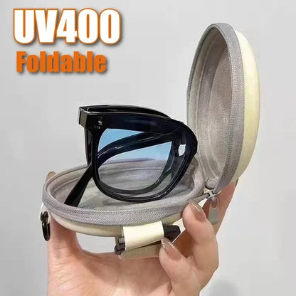 Skládací sluneční brýle Přenosný sluneční filtr UV400 Dámské sluneční brýle Módní outdoorové ultralehké brýle na řízení