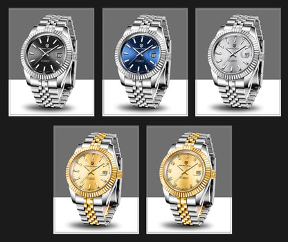 Relojes PAGANI DESIGN 2026 nuevos de lujo en oro y plata, relojes mecánicos para hombre, acero inoxidable, cristal de zafiro, reloj automático
