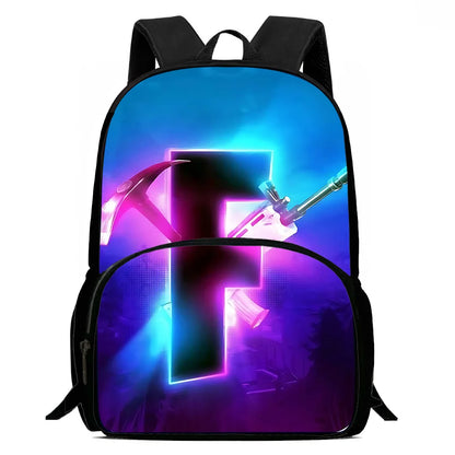 Beliebte FortniteS Gaming-Rucksäcke für Kinder, Jungen und Mädchen – Geburtstagsgeschenk für Schüler, Schulrucksack mit großem Fassungsvermögen, robuster Camping-Rucksack