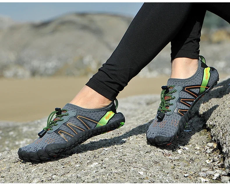 Pánské aqua boty do vody a na plavání, dámské tenisky, dětské barefoot boty pro chlapce, plážové sandály, rychleschnoucí obuv k řece, moři, potápění a do posilovny