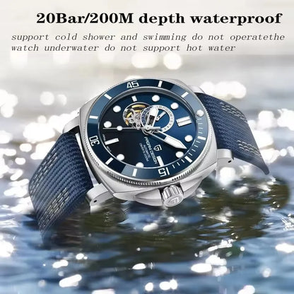PAGANI DESIGN 2026 Original 43MM Men's Automatic Mechanical Watch NH39 200M Waterproof AR Sapphire Mirror Watches For Men ﻿