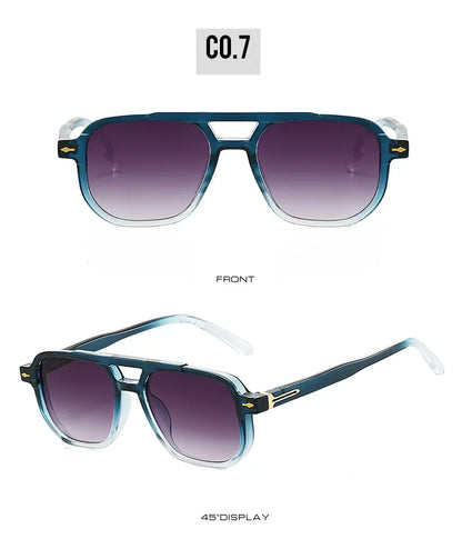 Frame-shaped arrow decorative sunglasses, suitable for both men and women for daily outings, perfect for sun protection.