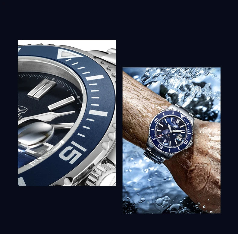 Seagull relogio masculino Men Watch 200m Diving Business Waterproof Fashion Automatic Mechanical Watch Ocean Series 816.32.1523