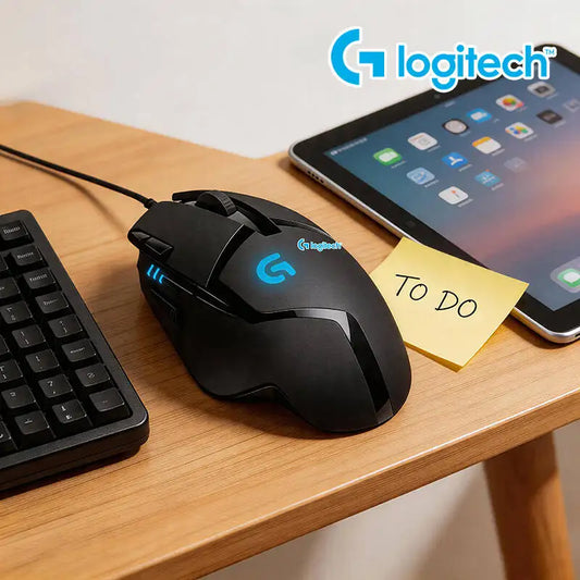 Rato Gaming com Fios Logitech G402, Processador ARM de 32-Bit, 8 Botões, 500 IPS, Antiderrapante, para Sessões de Gaming e Trabalho Durante Todo o Dia