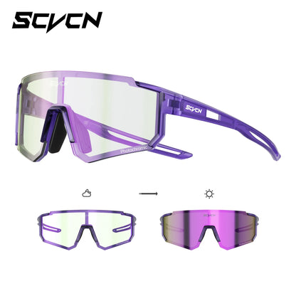SCVCN Girls Sports Sunglasses Kids Cycling Glasses Photochromic UV400 Boys Baseball Outdoor Eyewear Running Hiking Sunglasses