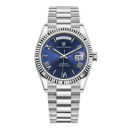 PAGANI DESIGN Men's Watches Green Luxury Automatic Watch For Men ST16 Mechanical Wristwatch Men For 2025 New Stainless Steel