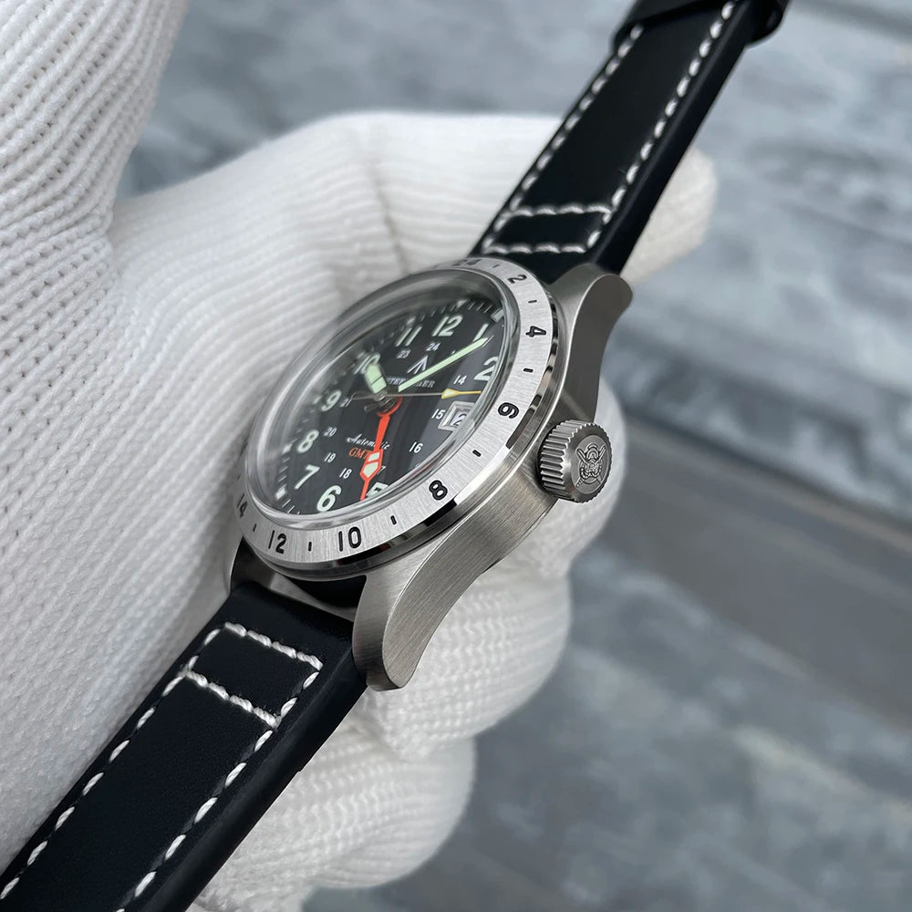 STEELFLIER Ufficiale SF792 GMT Orologio da polso meccanico Movimento NH34 Super BGW9 C3 Luminoso Impermeabile fino a 200 m Orologio da immersione di lusso da uomo