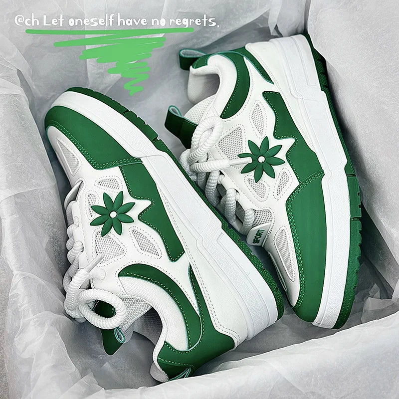 Modne męskie buty streetwear i skateboardowe, luksusowe sneakersy treningowe z oddychającej siateczki, casualowe tenisówki męskie