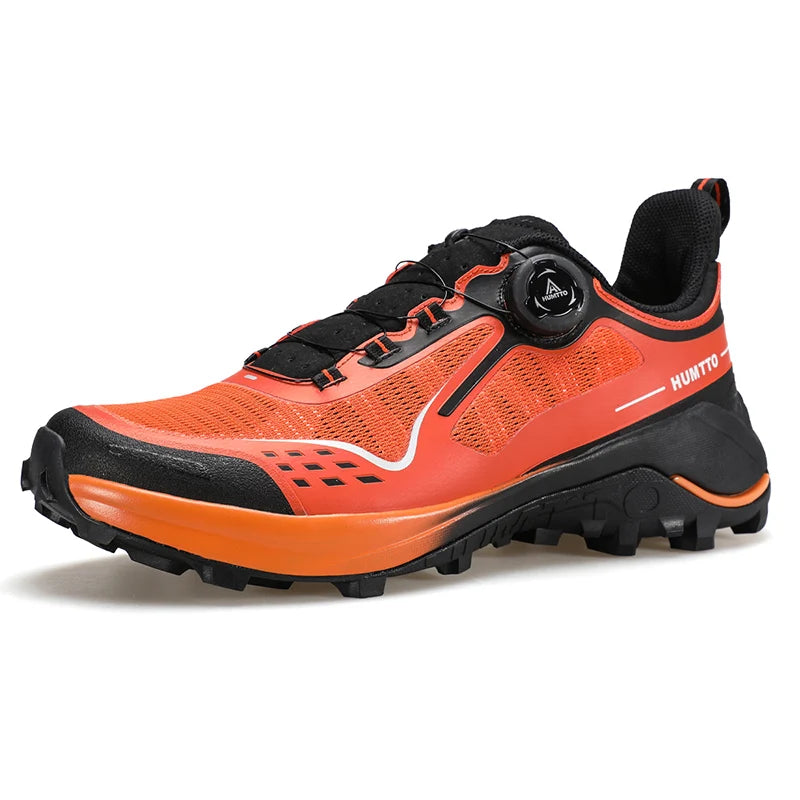 HUMTTO Men's Luxury Designer Trail Sneakers Anti-slip Sports Hiking Breathable Outdoor Trekking Boots