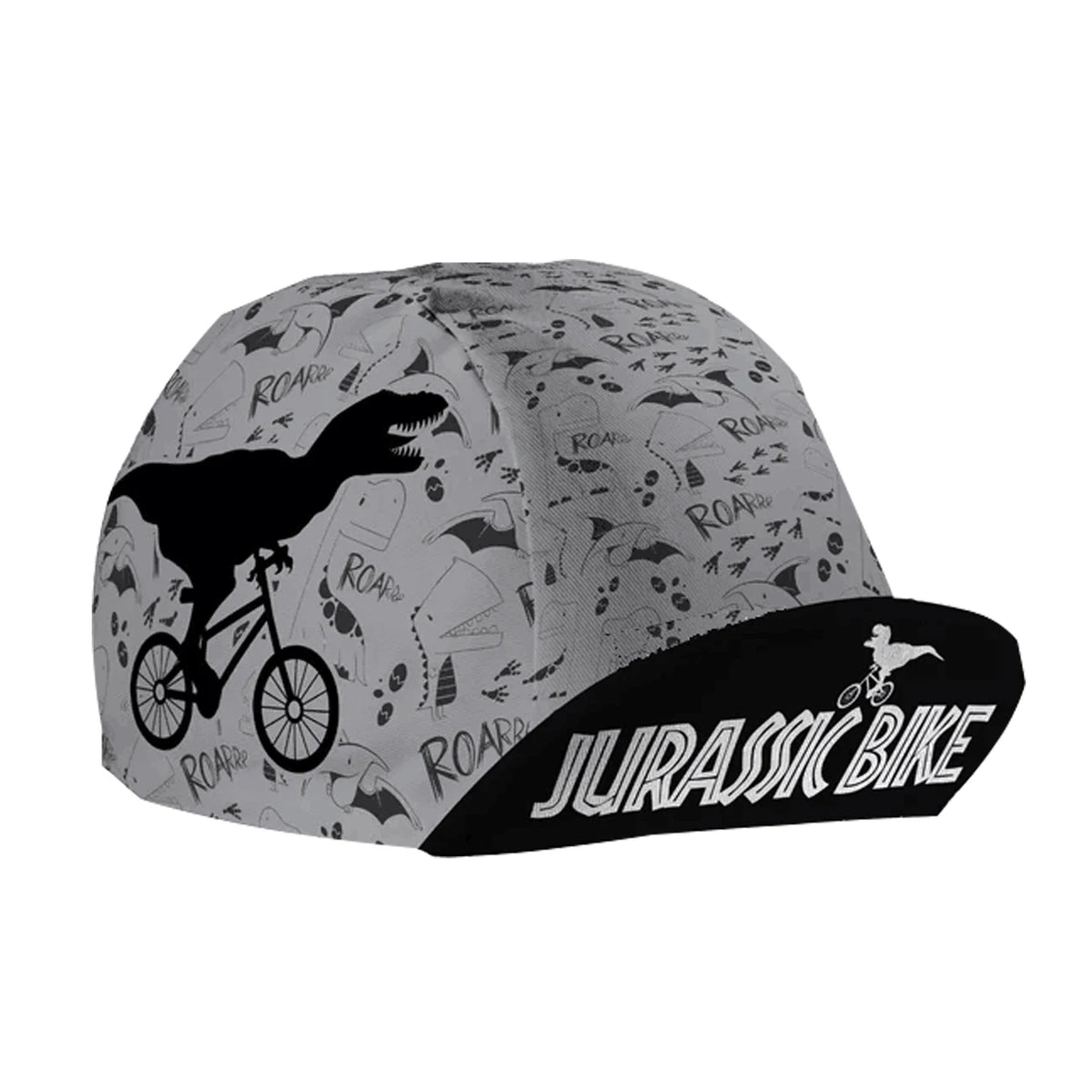 SweetMatt Classic Retro Pizza Dinosaur Bulldog Green White Red  Polyester Bicycle Men's Caps Quick Dry Cycling Sports Balaclava