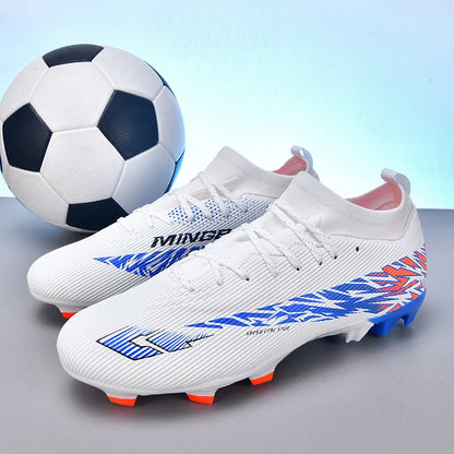 Nouvelles chaussures de football professionnelles pour hommes, chaussures de football antidérapantes, unisexes, respirantes, chaussures de futsal, nouvelles chaussures à crampons, livraison directe, ultralégères