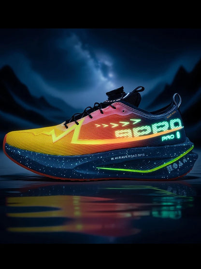 Laufschuhe für Herren mit Carbonplatte, Spezial-Sportschuhe, atmungsaktiv, leicht, bequeme rutschfeste Marathon-Sneaker für Damen