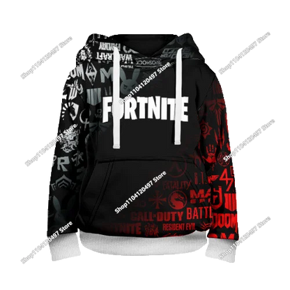 Children Clothes Birthday Cute Gifts Fortnite Child Hoodies Battle Royale Boys Girls Anime Sweatshirt Kids Winter Pullover Tops