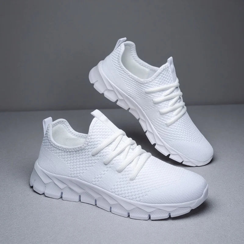 Heren sneakers van mesh, lichtgewicht damesschoenen, casual platte schoenen, hardloopsportschoenen voor heren, zachte ademende tennissneakers voor mannen
