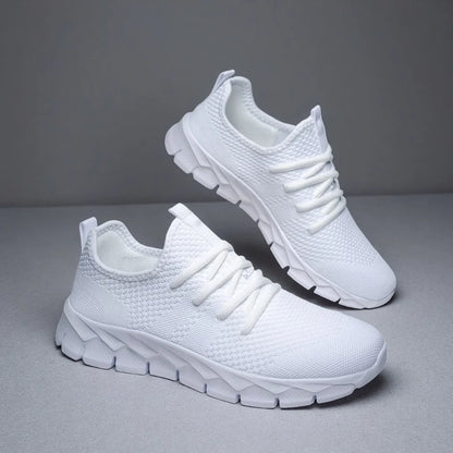 Heren sneakers van mesh, lichtgewicht damesschoenen, casual platte schoenen, hardloopsportschoenen voor heren, zachte ademende tennissneakers voor mannen
