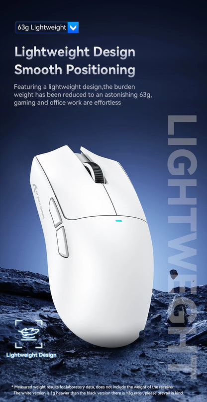 ATTACK SHARK X11SE Wireless Gaming Mouse, Tri-Mode, 63g Superlight With PAW3311 Sensor, 22000 DPI, 300mAh Battery, Dual Driver