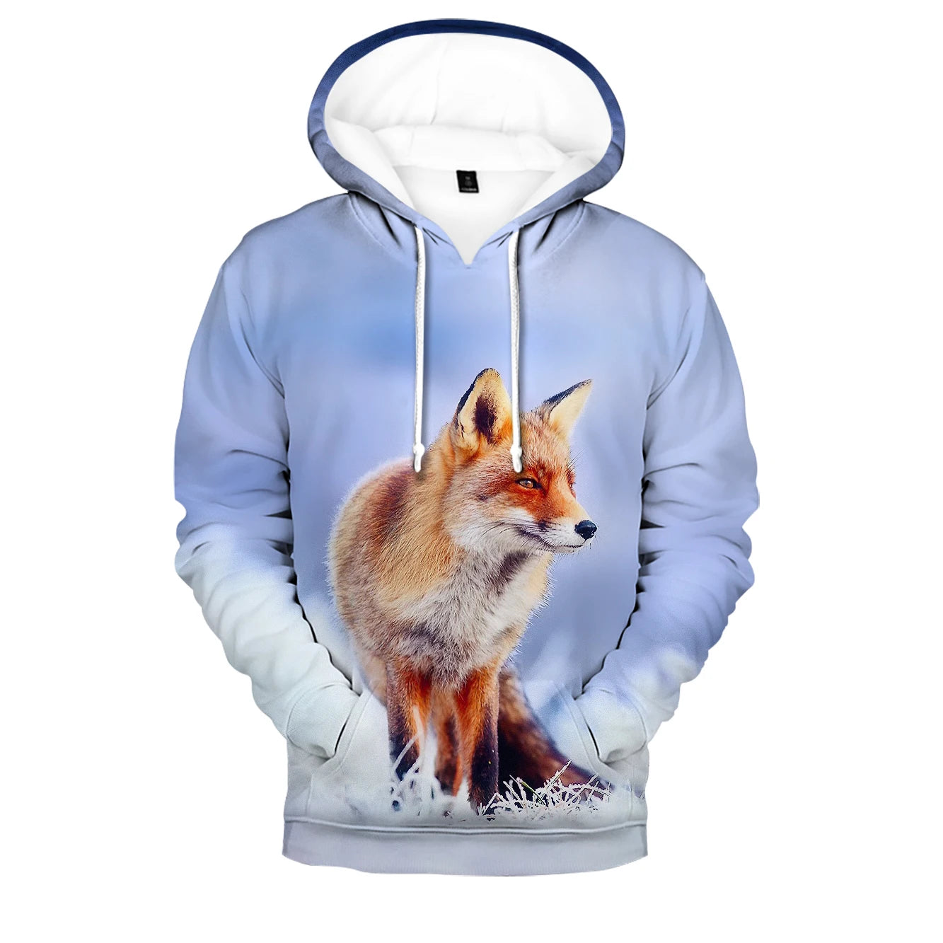 Sudaderas con capucha y sudaderas casuales con estampado 3D de zorro, cómodas y originales, estilo hip hop popular, para hombre/mujer y adulto/niño