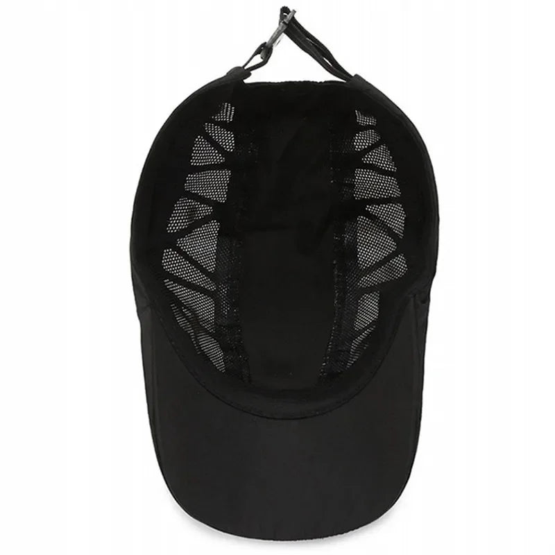 Unisex SPORTS betűs nyomtatású, gyorsan száradó baseball sapka, napszemüveg, szabadtéri nyári, lélegző hálós napellenző sapka, beret, napellenző, golf sapka