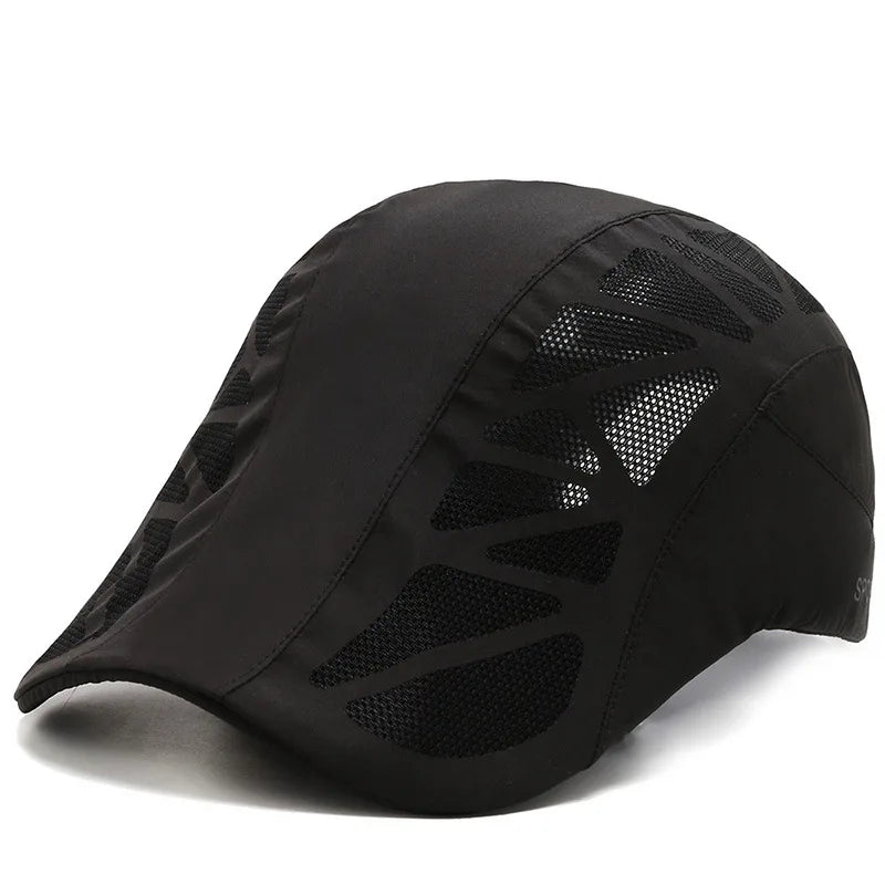 Unisex SPORTS betűs nyomtatású, gyorsan száradó baseball sapka, napszemüveg, szabadtéri nyári, lélegző hálós napellenző sapka, beret, napellenző, golf sapka